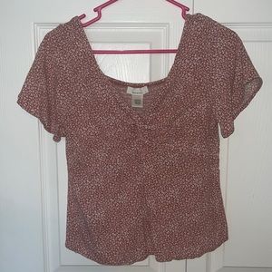 Women’s pink cheetah print top